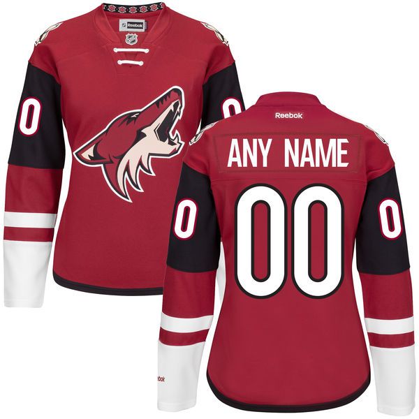 Women Arizona Coyotes Maroon Premier Home Custom NHL Jersey